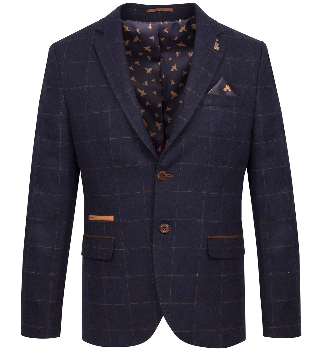 Tweed Windowpane check blazer - Dario