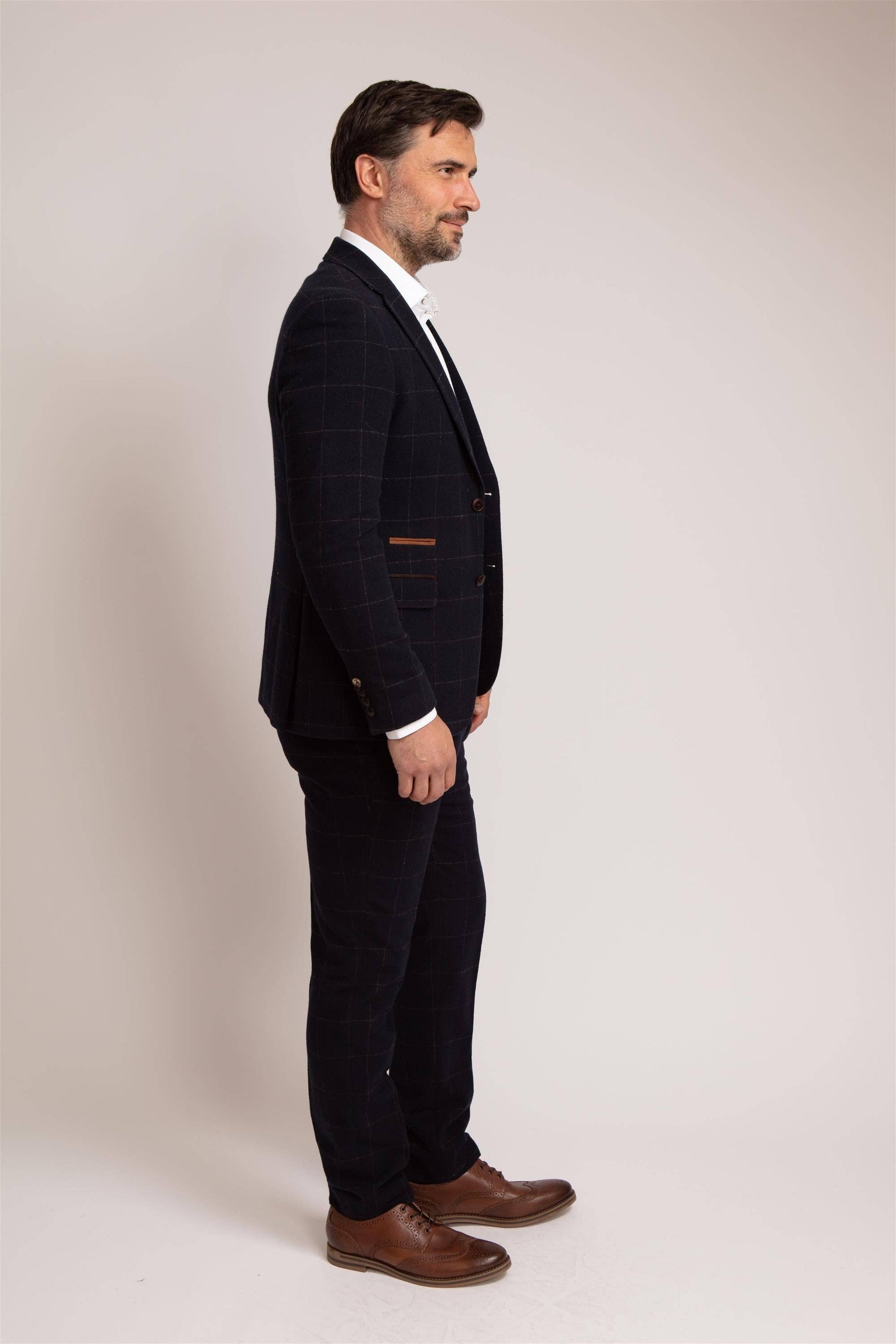 Tweed Windowpane check blazer - Dario