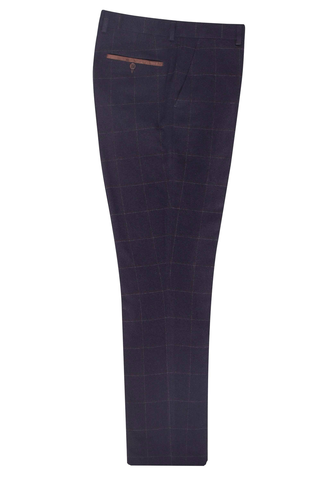 Tweed Windowpane check trousers - Dario