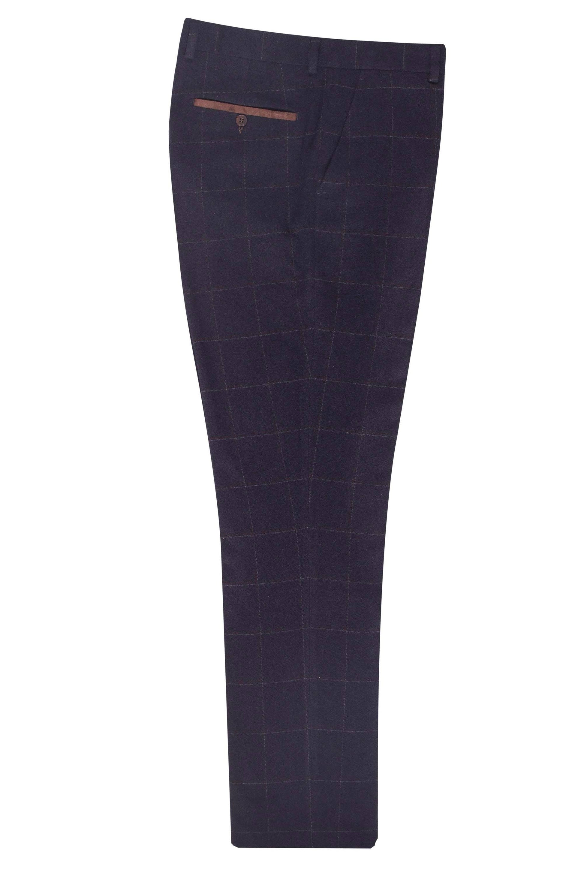 Tweed Windowpane check trousers - Dario