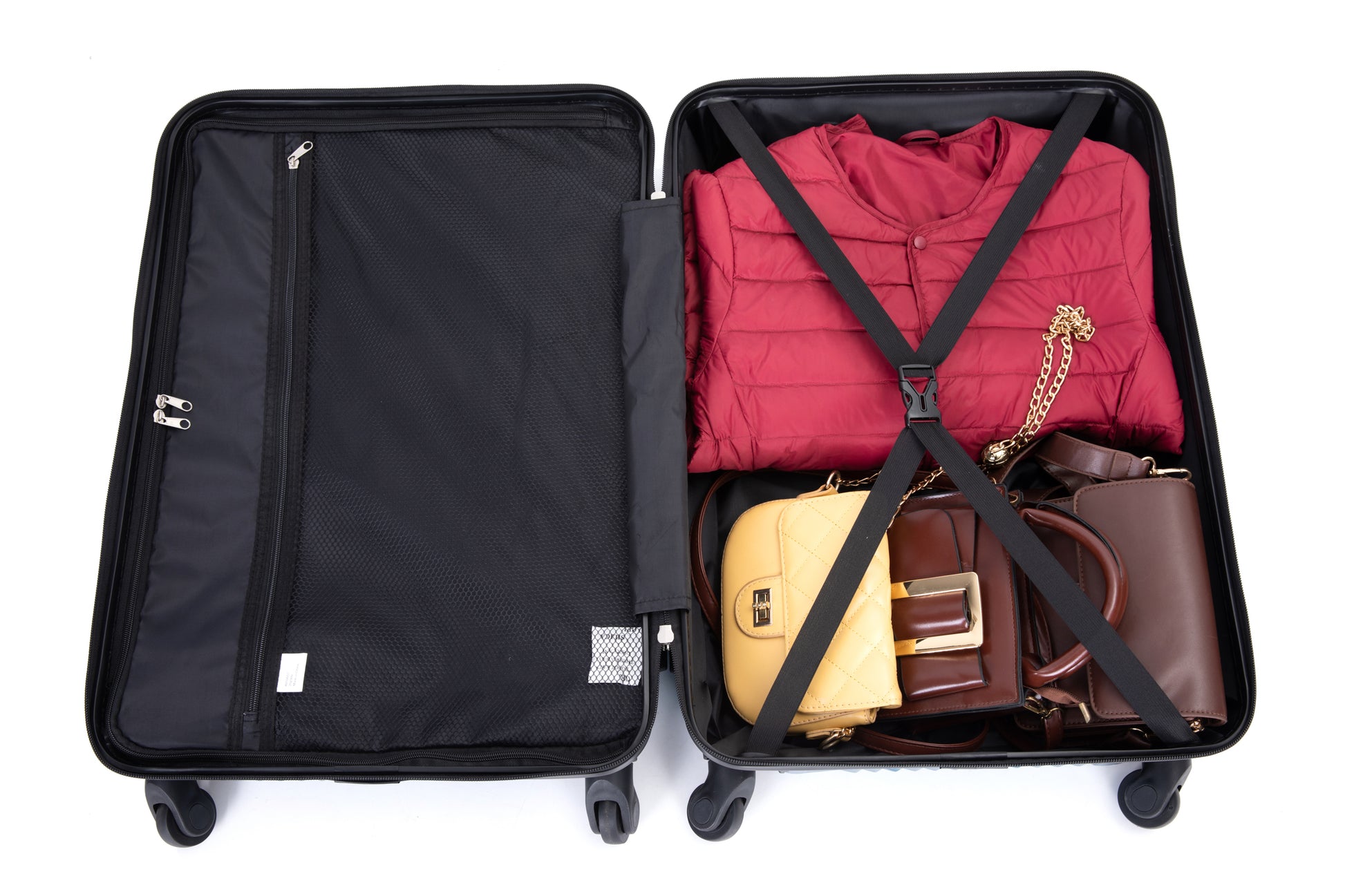 3 Piece Luggage Sets PC+ABS Lightweight Suitcase with Two Hooks Spinner Wheels (20/24/28) Aqua Blue