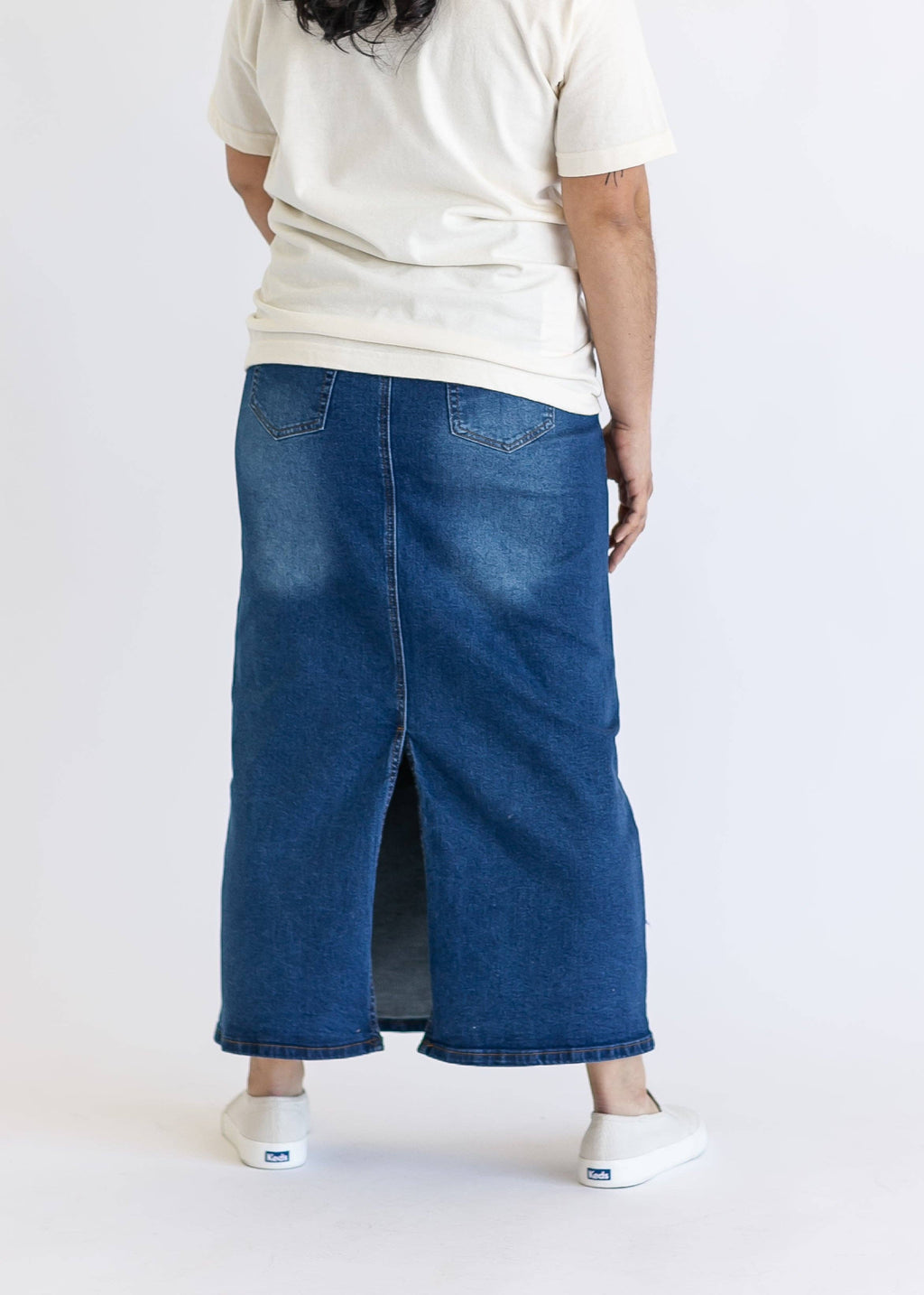 Reece Maternity Long Denim Skirt - FINAL SALE