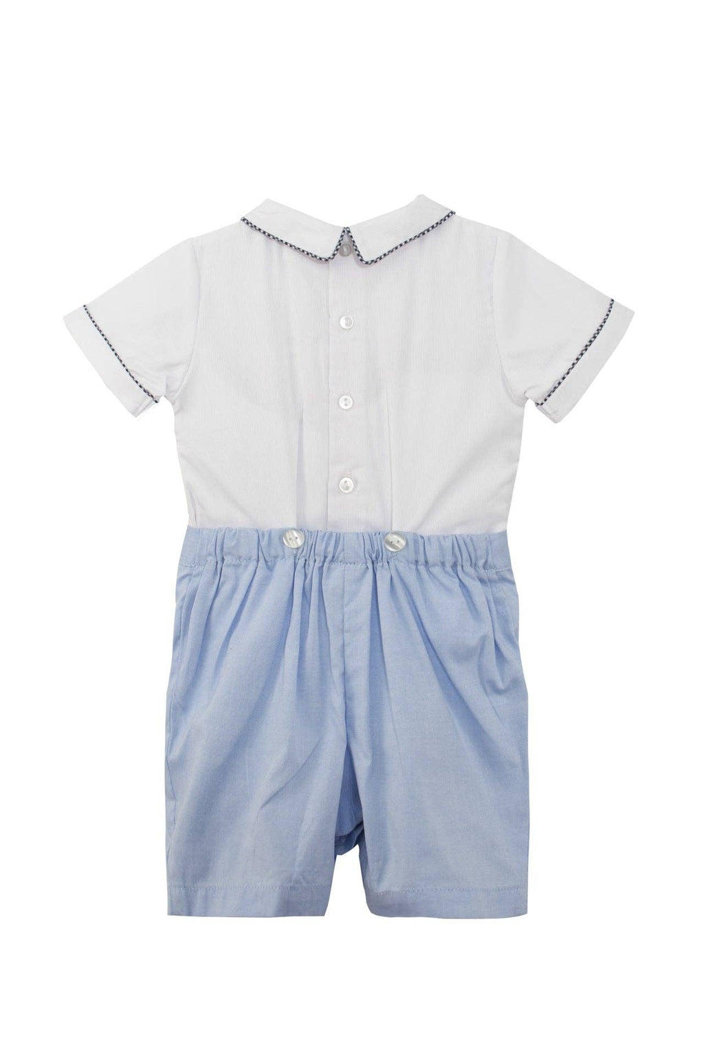 Smocked Train Baby & Toddler Boy Bobbie Suit
