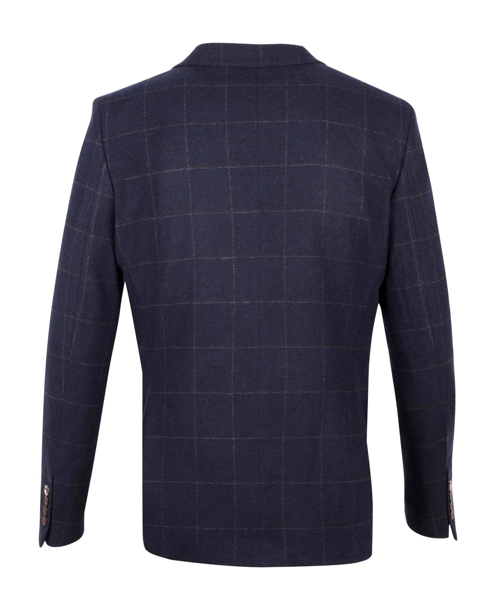 Tweed Windowpane check blazer - Dario