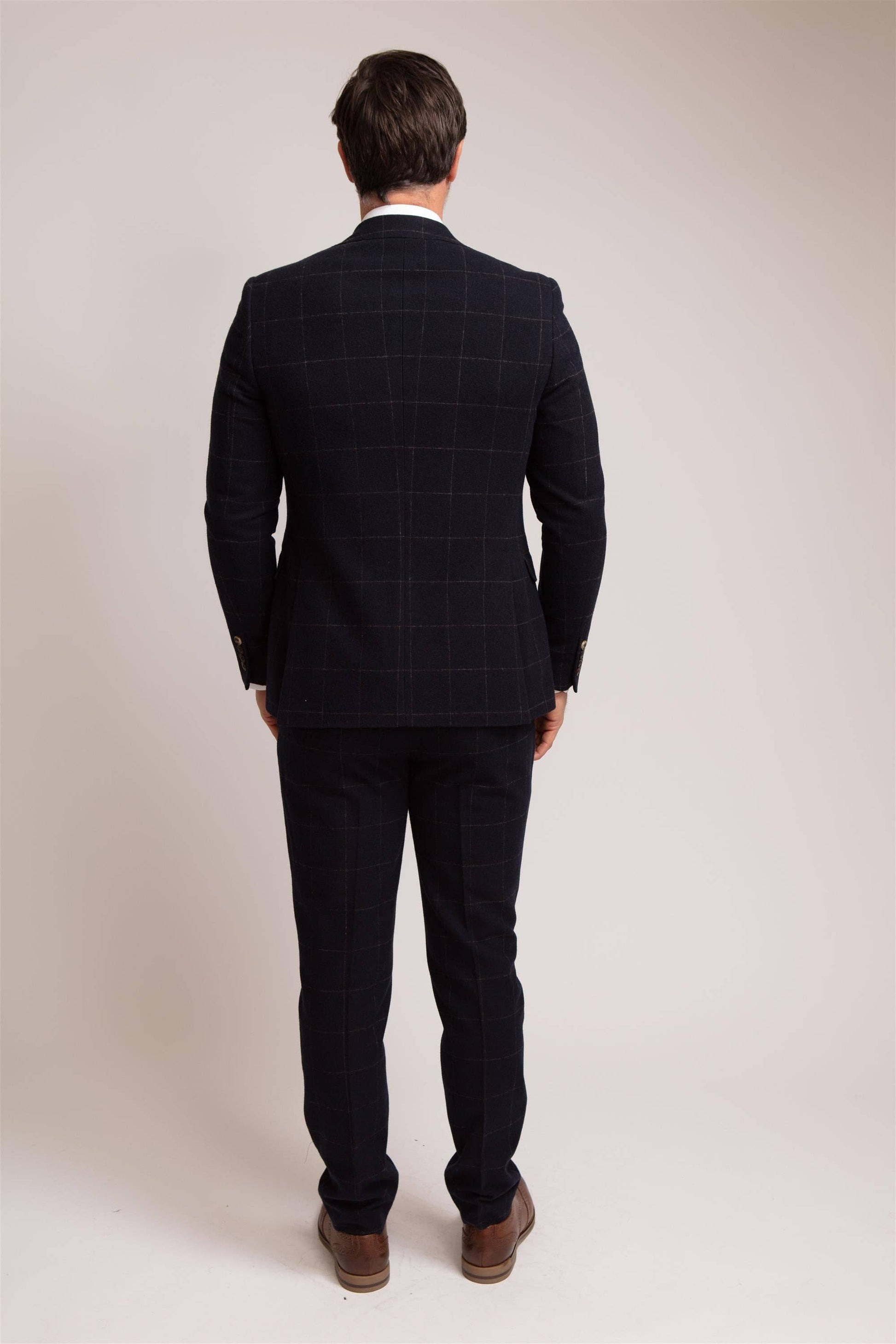 Tweed Windowpane check blazer - Dario